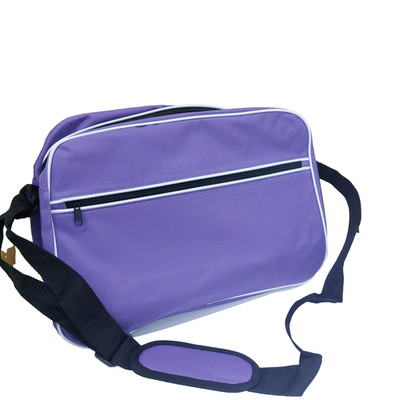 Lila Tasche Schultergurt Kuriertasche Retro-Stil Arbeit Schule Reise Fitnessstudio NEU