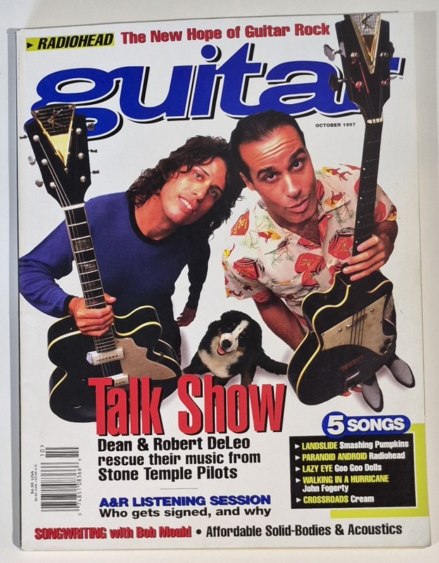 Guitar Magazine October 1997 Dean & Robert DeLeo Talk Show Stone Temple Pilots