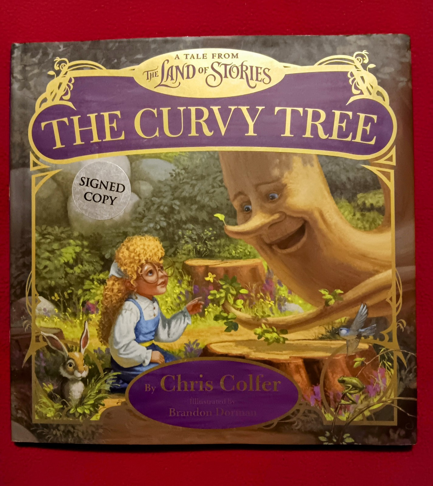 SIGNED, NEW Curvy Tree: A Tale From The Land Of Stories by Chris Colfer 2015, HC