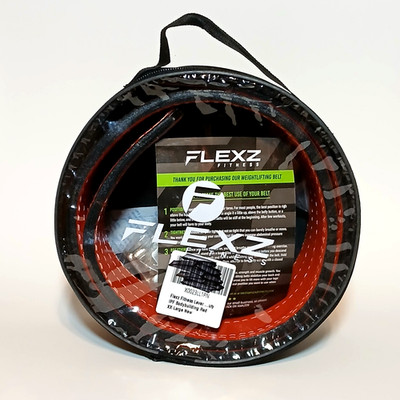 Lever Buckle Weightlifting Powerlifting Belt by Flexz Fitness Size XXL Red 10MM