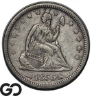 1855 Seated Liberty Quarter w/ Arrows