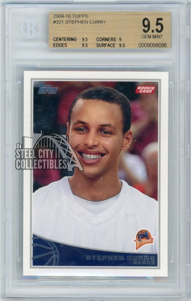 Stephen Curry 2009-10 Topps Basketball Rookie Card RC BGS