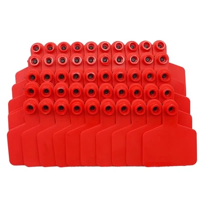 NOMAL Blank Ear Tags 100 Pieces Cattle Cow Blank Ear Tags Livestock Identifcation C...