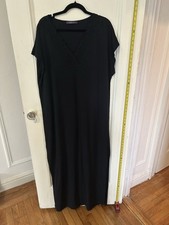 Mango Violeta T-Shirt V-Neck Short Sleeve Women’s Plus Size L 12/14 Maxi Dress