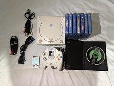 Sega Dreamcast Console Bundle with Games and Controller Vmu Tested and Working