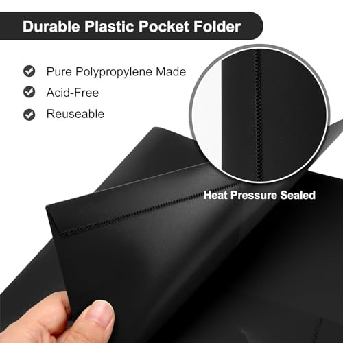 60-Pack Plastic Pocket Folders Bulk, Sturdy Two Pocket Folders, Plastic - Picture 3 of 7