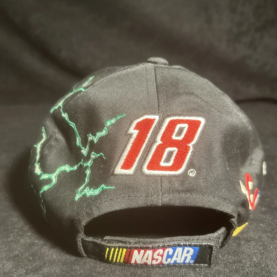 Vintage Chase Authentics Interstate Batteries Bobby Labonte Lightning Hat  - Image 4 of 4