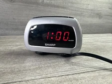 Vintage Sharp Digital Alarm Clock Model SPC085 Tested