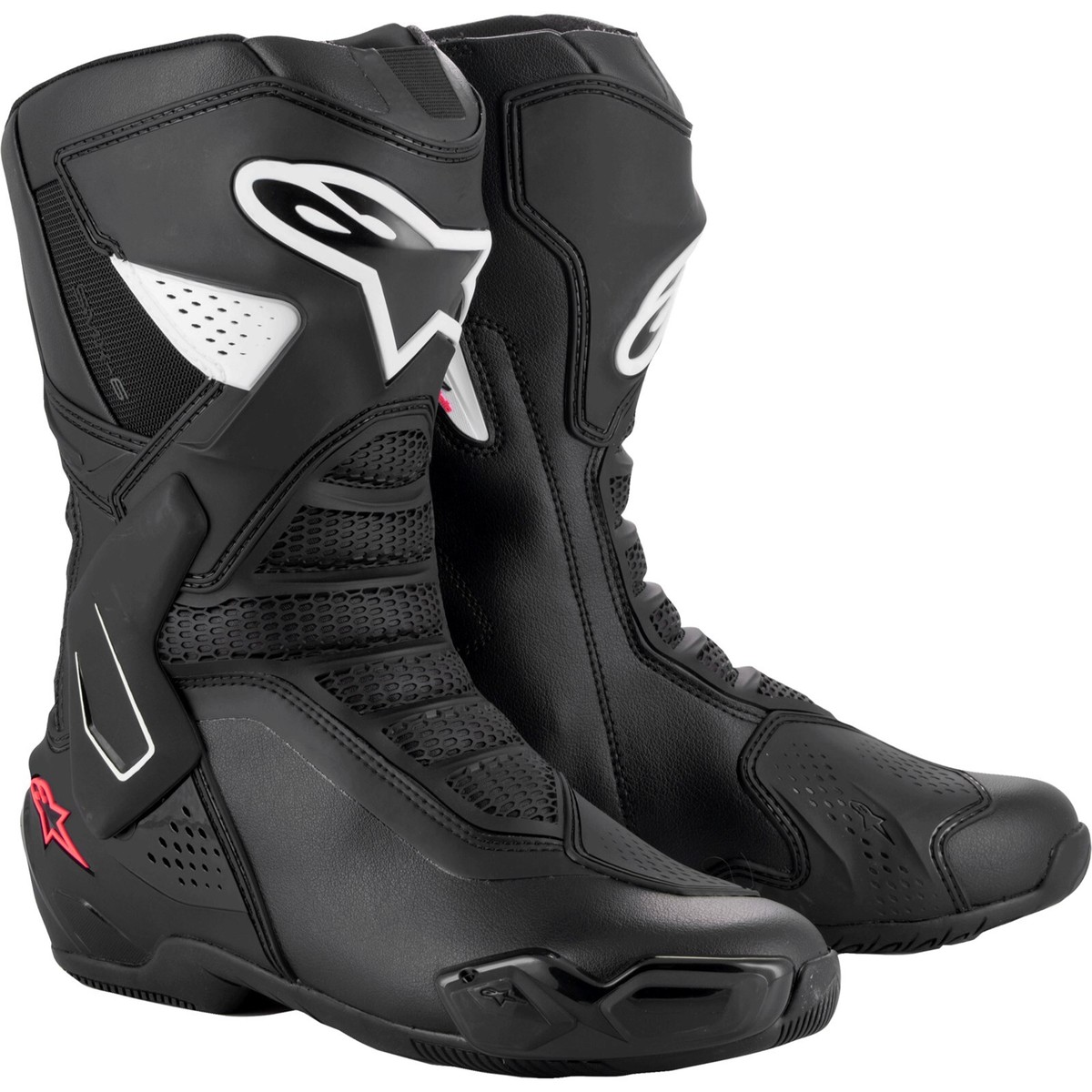 Women's Motorcycle Boots 37 Alpinestars Stella SMX-6 V3 Black-White-Pink