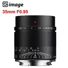 SGimage 35mm F0.95 Large Aperture APS-C Lens for Canon Nikon Sony M43 Fuji Leica