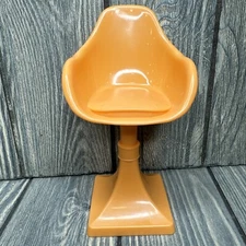 Barbie Dream House GNH53 2019 Replacement Part Piece Orange Stool Chair