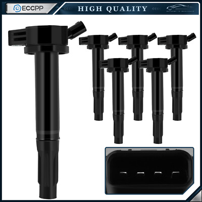 ECCPP 6 Ignition Coils For 2005-2018 Toyota Avalon 2007-2017 Toyota Camry 3.5L
