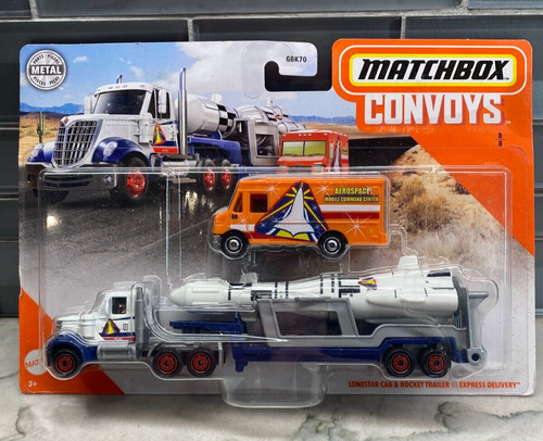 Matchbox Convoys - Camion Semi-Remorque LoneStar Avec Fusée Et Fourgon De Livraison - Modèle GMD08