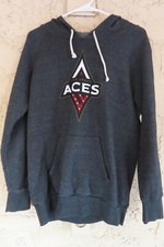 WNBA Las Vegas Aces rhinestone logo hoodie size L