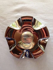 Edge Sykik chrome wheel center cap. BC-374