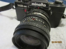 Minolta XG-SE 35mm Film SLR Camera in Black with JC Penney 28mm 1:2.8f Lens