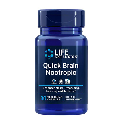 Life Extension Quick Brain Nootropic, 30 Vegetarian Capsules
