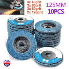 5" 125mm Zirconia Flapper Wheels Grinding Sanding Metal Angle Grinder Flap Disc