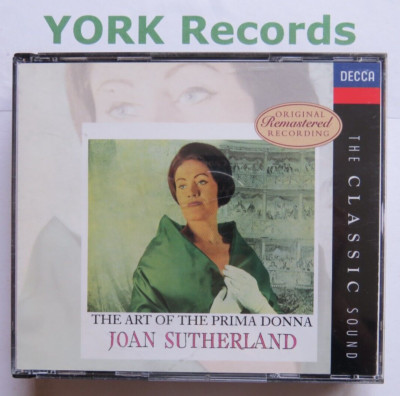 JOAN SUTHERLAND - The Art Of The Prima Donna - Excellent Con 2 CD Set Decca