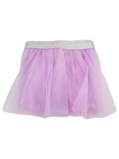 Infant Girls Light Lilac Purple Sparkly Tulle Tutu Skirt Silver
