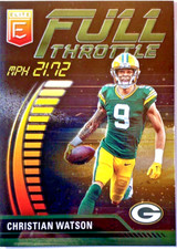 2023 Donruss Elite Football CHRISTIAN WATSON Full Throttle Insert PACKERS