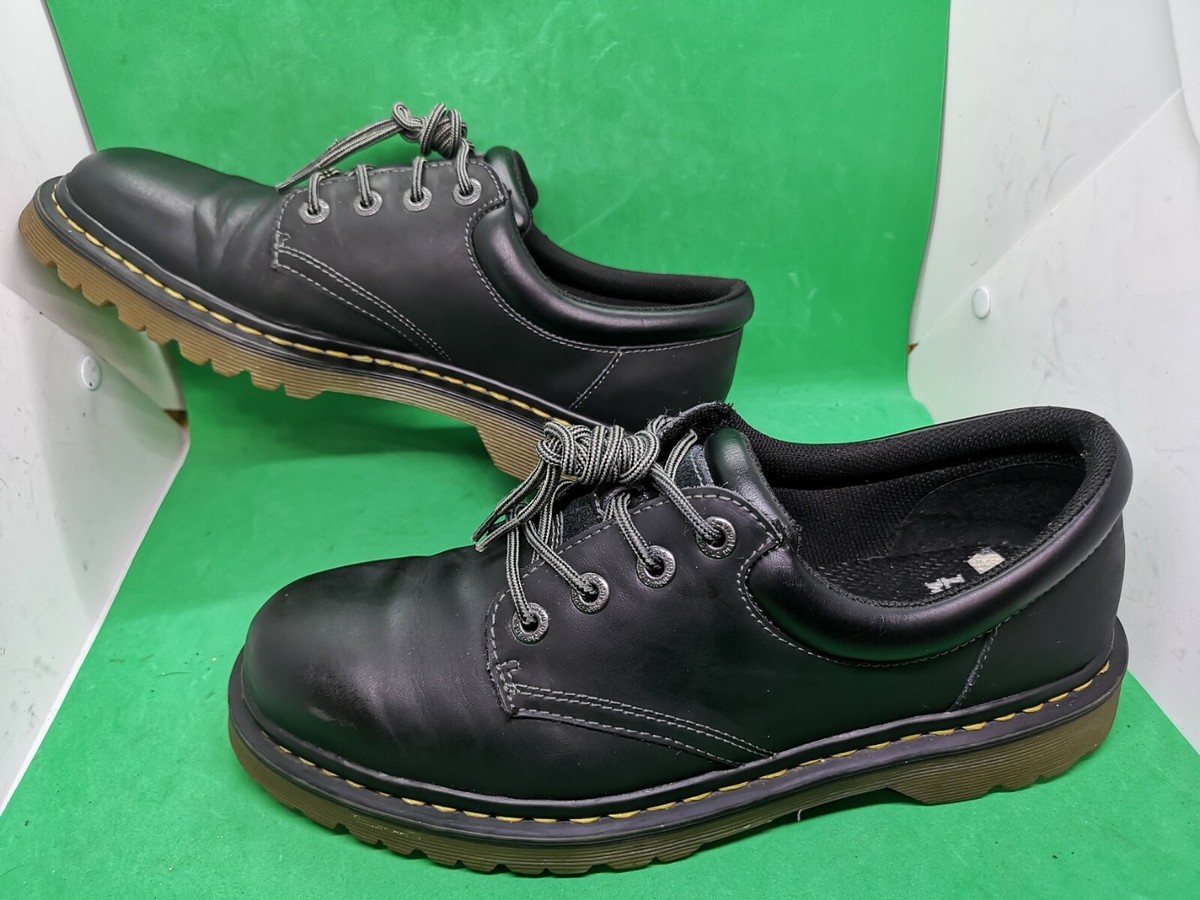 DR. MARTENS GRACELAND BLACK LEATHER BURNISHED Lace Up Round  display picture 1