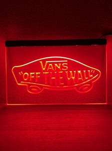 vans off the wall neon sign