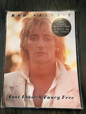 ROD STEWART-FOOT LOOSE & FANCY FREE/A NIGHT ON THE TOWN - LIVRE DE CHANSONS 1977 - PAROLES