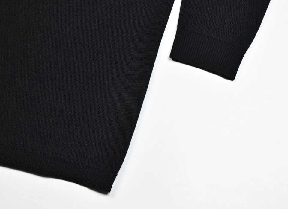 CLUB MONACO by Ralph Lauren Damen 100% WOLLE Strick Pullover Schwarz Sweater XS - Bild 3 von 4