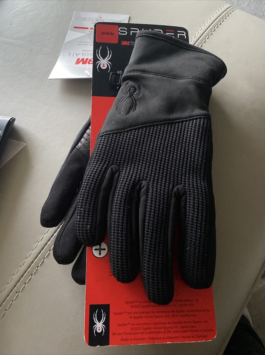 小物 Spyder Gloves Black M Amazon.com : Spyder Core Conduct Glove Conductive Material