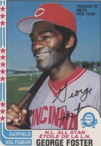 1982 Topps George Foster All-Star Baseball Card #342 Cincinnati