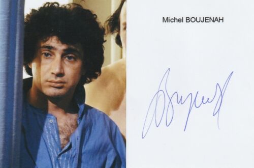 MICHEL BOUJENAH : Signed Actor World - Autograph Original Authentic / Photo. - Photo 1/1