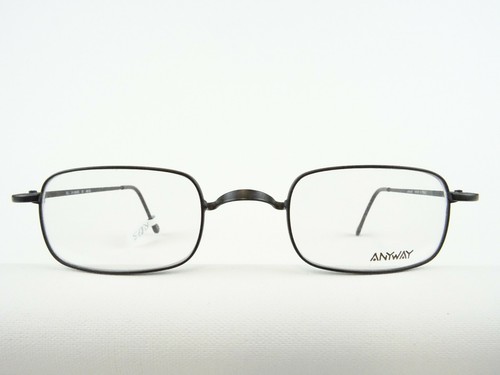 Metallfassung eckig Brille Herren ohne Nasenstege direkte Auflage schwarz Gr. M