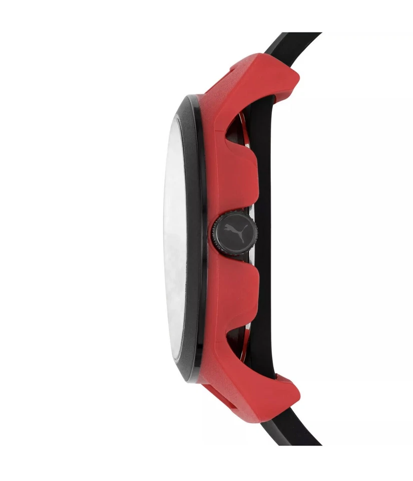 Reloj de moda Puma para hombre Reset P5001 rojo silicona cuarzo NUEVO EN CAJA RELOJ PARA HOMBRES Foto 3 de 3