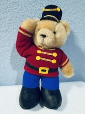 Dakin Christmas Soldier Bear Vintage 9.5" Plush Stuffed Bear