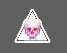 Skull Sticker Triangle Life Waterproof Colorful Art Gift NEW
