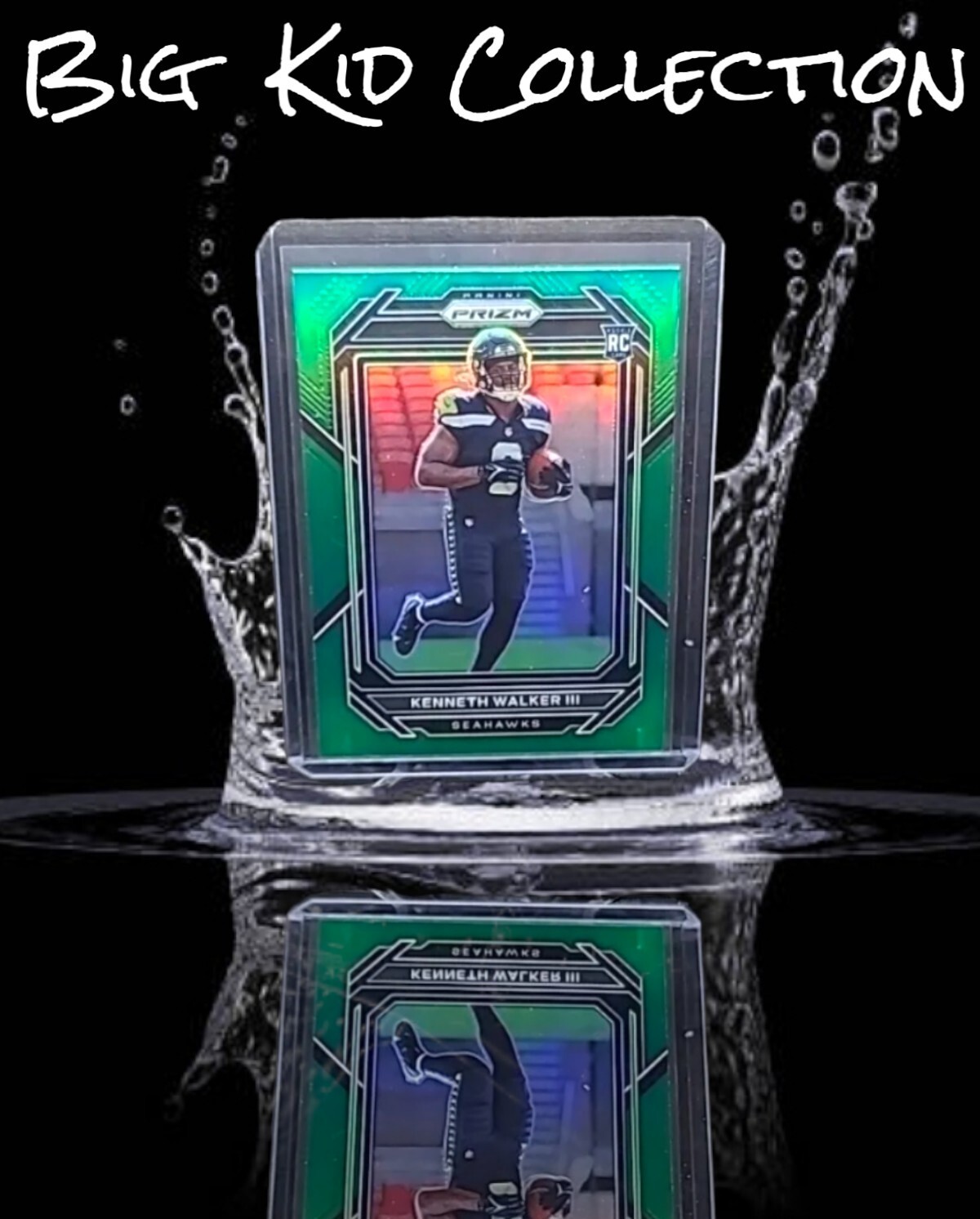 2022 Panini Prizm Kenneth Walker III Rc Green Prizm #318