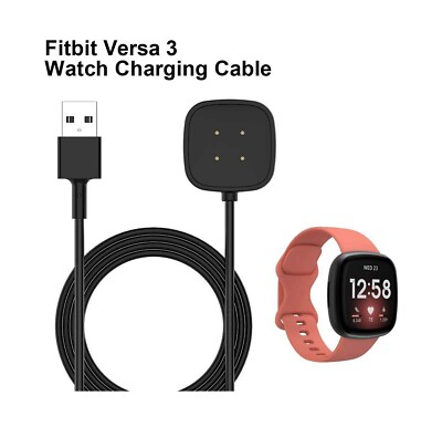 USB Cable Charger Lead Charging for Fitbit VERSA 4/3/Sense2 Fitness Tracker  lead UK