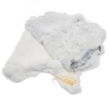 Springfield Leather Single Genuine White Rabbit Pelts Ideal for Projects & Trim