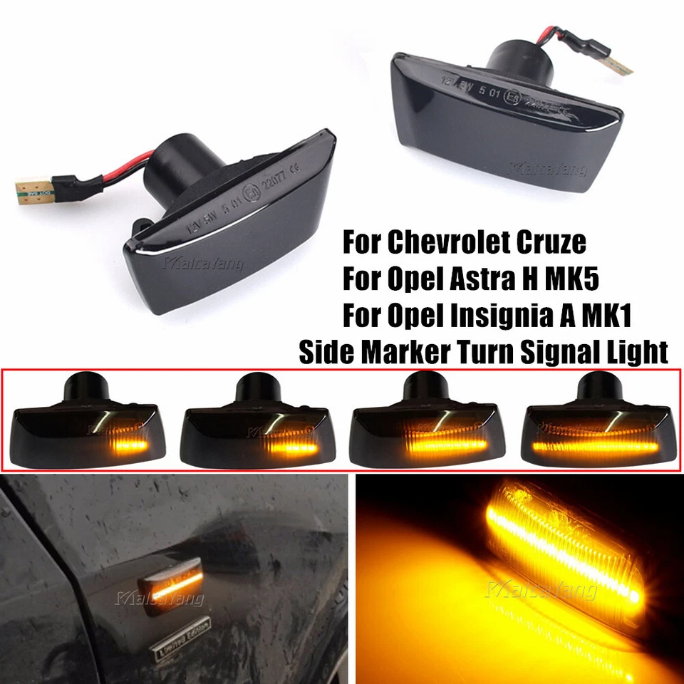 Luz de señalización lateral LED dinámica para Chevrolet Sonic 2012 2013 2014 2015 2016-2018 Foto 2 de 4