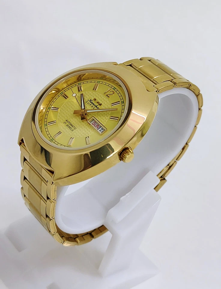 Vintage HMT KANCHAN SUPREME Automatic 21-Jewels Day & Date Men's 8200 Wristwatch - Image 2 of 4