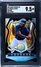 2020 Panini Chronicles Crusade #2 Yordan Alvarez HOLO SILVER PRIZM SGC 9.5 RC