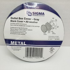 Sigma Electric Outlet Box Cover All Weather Gray 14241