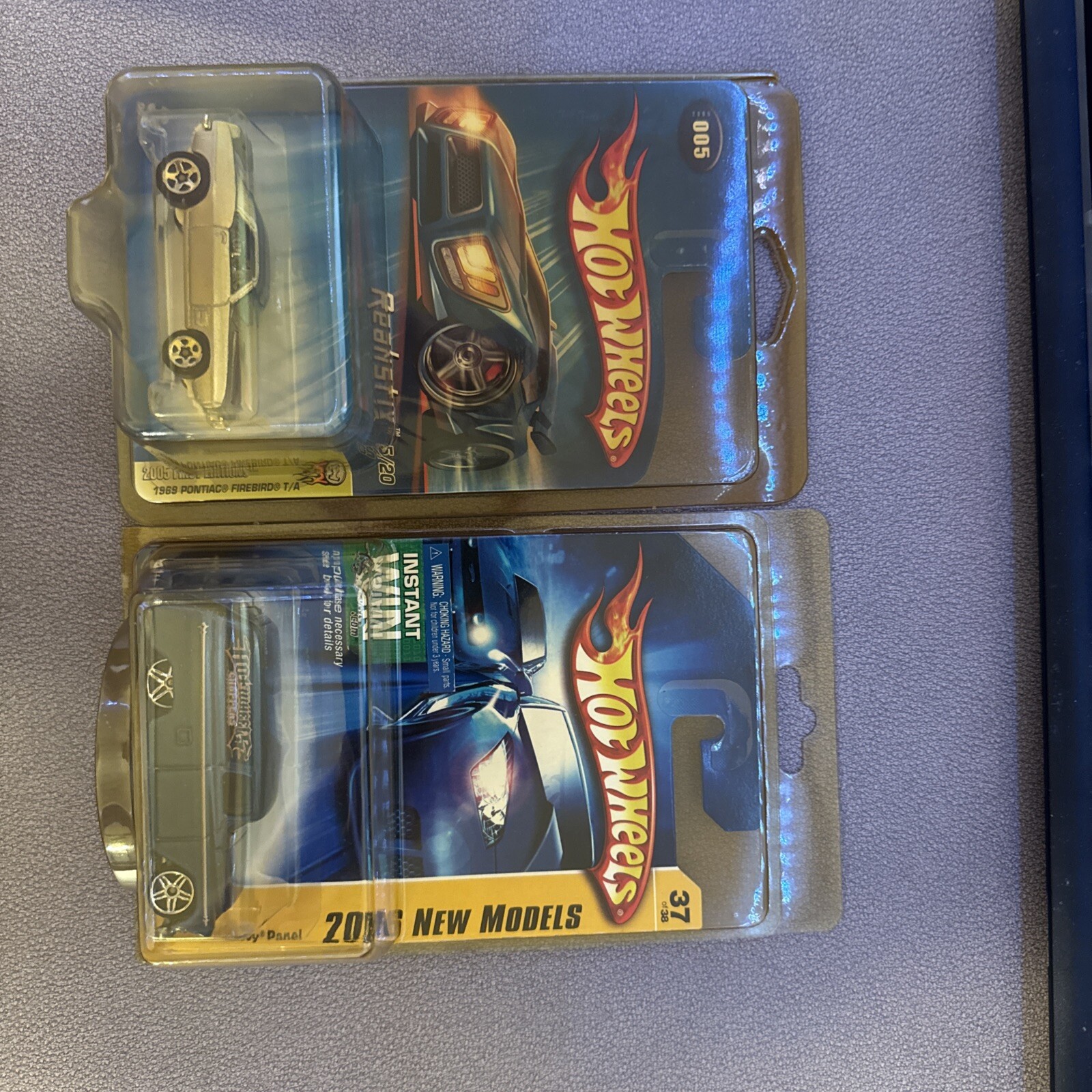 Hot Wheels '55 Chevy Panel 2006 New Models & '05 1st Edition Pontiac Firebird