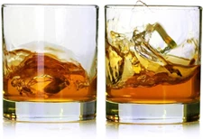 Whiskey Glasses,Set of 2,11 oz,Premium Scotch Glasses,Bourbon Glasses for Cockta