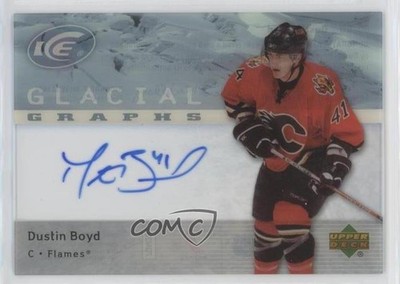2007-08 Upper Deck Ice Glacial Graphs Dustin Boyd #GG-BO Auto 2d8