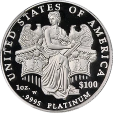 2006-W Platinum American Eagle $100 PCGS PR70 DCAM Blue Label