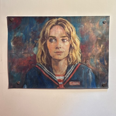 #ad Stranger Things – Robin Buckley – handgemaltes Acrylbild – Fan‑Art Unikat EUR 186.00