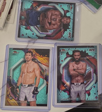 Topps Finest UFC Trading Card Lot 3 Petrosyan Gane Basharat