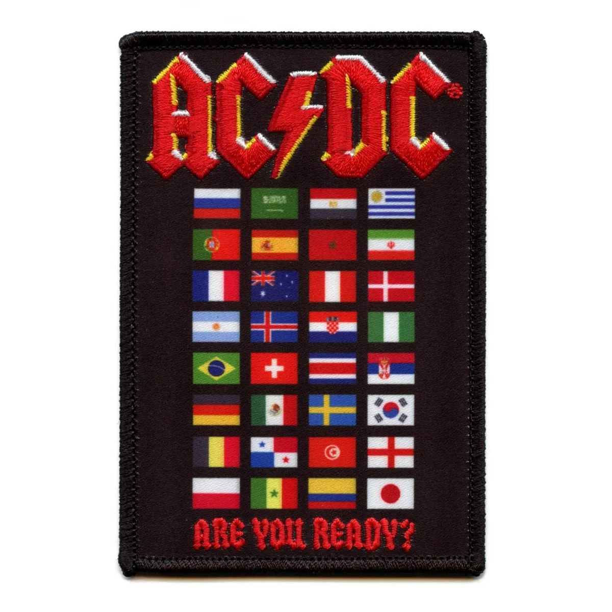 AC/DC Patch / Heavy Metal Rock Music Patch / Sew or Iron on Embroidered